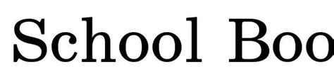 School bold italic Font Download Free / LegionFonts