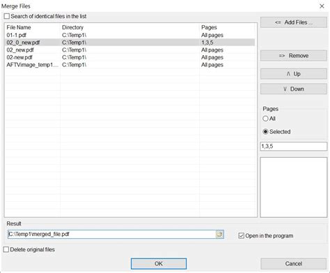 How to merge multiple PDF files to a single multi-page document?