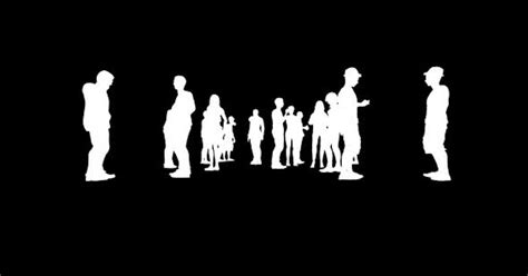 Crowd White Silhouette, Stock Video - Envato Elements