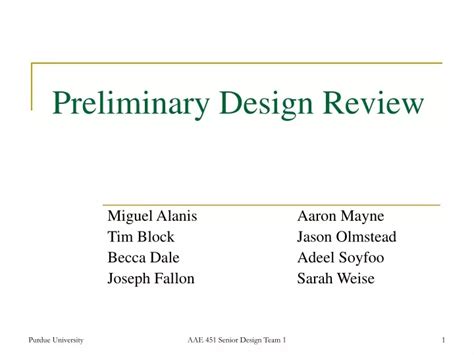 PPT - Preliminary Design Review PowerPoint Presentation, free download - ID:9615911