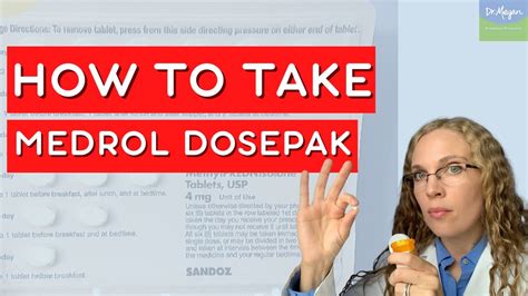 How to Take a Medrol Dosepak (or 6 Day Pack of Prednisone) 💊 - YouTube