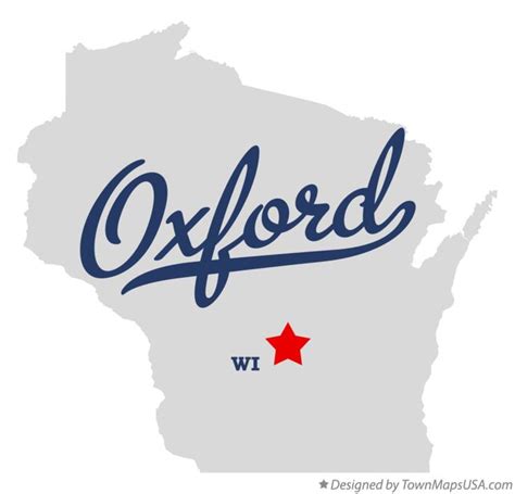 Map of Oxford, WI, Wisconsin