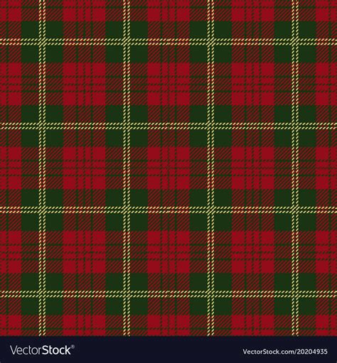 Christmas tartan plaid seamless pattern Royalty Free Vector