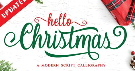 Christmas - Modern Calligraphy Font, Fonts - Envato Elements