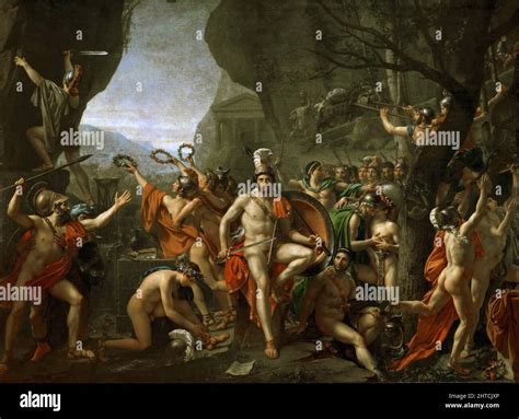 The battle of thermopylae painting hi-res stock photography and images ...