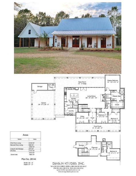 Plan #28144 | Design Studio #farmhousePaintColors | House plans farmhouse, Barn house plans ...