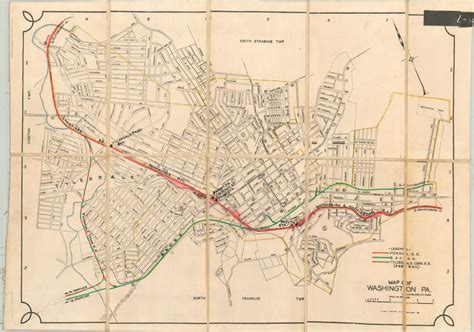 Map of Washington, PA | Curtis Wright Maps