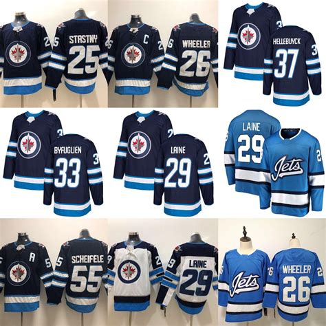 2020 2019 New Winnipeg Jets Hockey Jerseys 29 Patrik Laine Jersey New ...