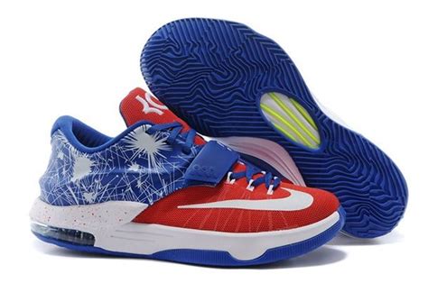 Nike KD 7 iD Fireworks Red Blue Kevin Durant Basketball | Wholesale ...