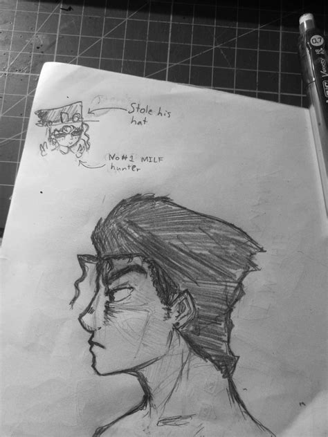 [Fanart] quick sketch of jotaro without his hat lmao : StardustCrusaders