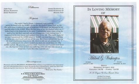 Mildred G Washington Obituary | AA Rayner and Sons Funeral Homes