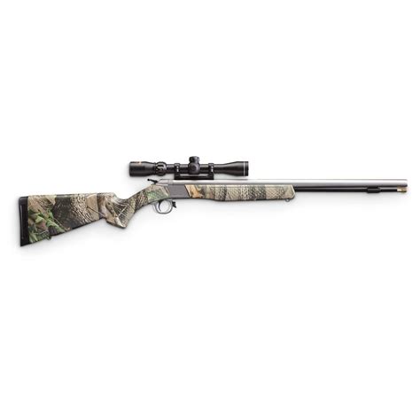 CVA Wolf 209 Magnum .50 cal. Break-action Muzzleloader Outfit, Camo / Stainless Steel - 579425 ...