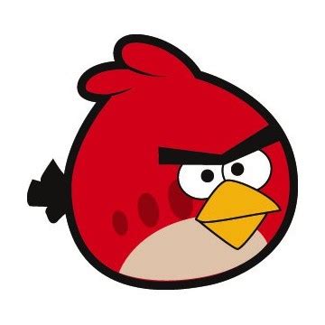 Passion Stickers - Angry Birds Red Bird Decals