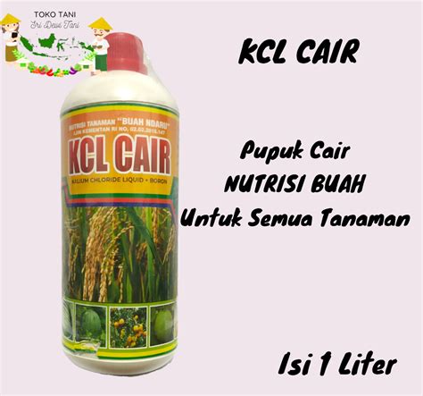 PUPUK KCL Cair isi 1 Liter Pupuk Penyubur Semua Tanaman KCL CAIR NUCINDO | Lazada Indonesia