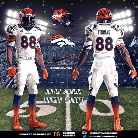 Version 3 of my Broncos Uniform Concept!! I decided to make a Version 3 ...