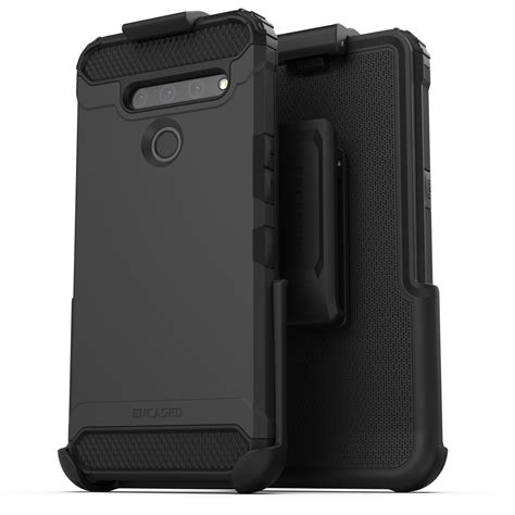 LG V50 ThinQ Scorpio Case and Holster Black - Encased