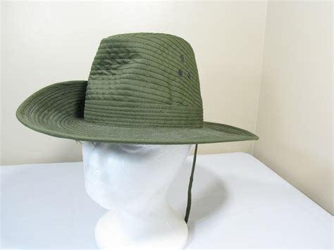 GI US Air Force Vintage Air Commando Bush Boonie Hat - HGU-18/D With Insect Net (Tucked Inside ...