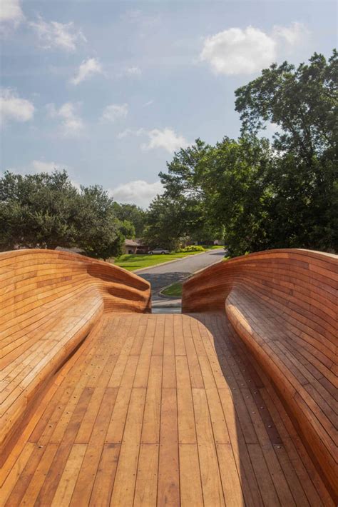 Drift Bridge: A Floating, Curved Branch Looking Pedestrian Bridge in ...