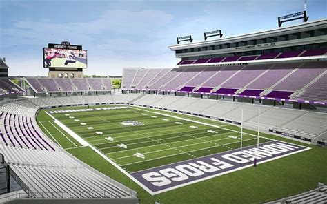 Download wallpapers Amon G Carter Stadium, TCU Horned Frogs Stadium, NCAA, football stadium ...