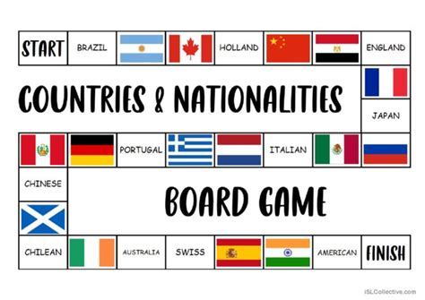 BOARD GAME: COUNTRIES …: English ESL powerpoints