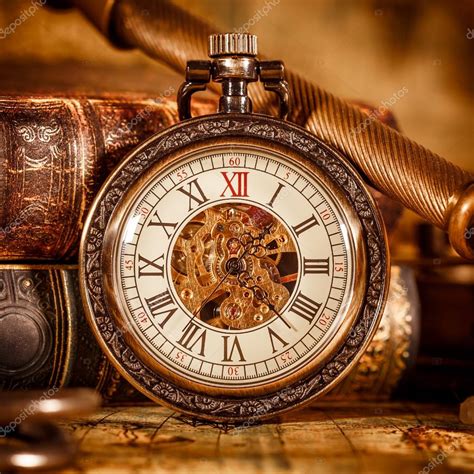 Vintage pocket watch Stock Photo by ©cookelma 86338816