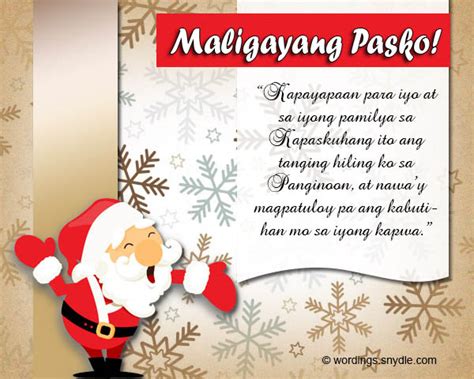 Merry Christmas In Tagalog