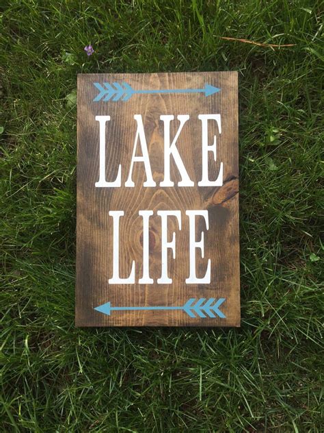 Front Porch Sign, Lake Life Sign, Lake House Decor, Custom Lake Sign, Custom Wood Sign, Wood ...