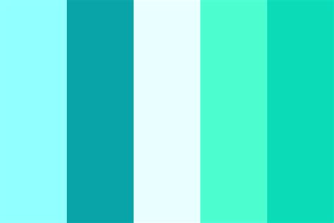 Looking more towards the Cyan color scheme | Color palette, Cyan colour, Color