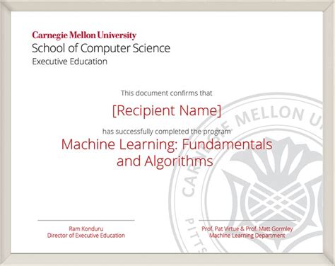 Machine Learning Course at Carnegie Mellon | ML Online Course