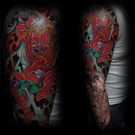 60 Raijin Tattoo Designs For Men - Japanese Mythology Ink Ideas