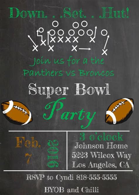 FREE 18+ Super Bowl Invitation Designs in PSD | Vector EPS