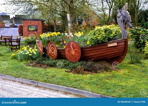 Stamford Bridge Viking Boat Stock Image - Image of town, peaceful: 90449447