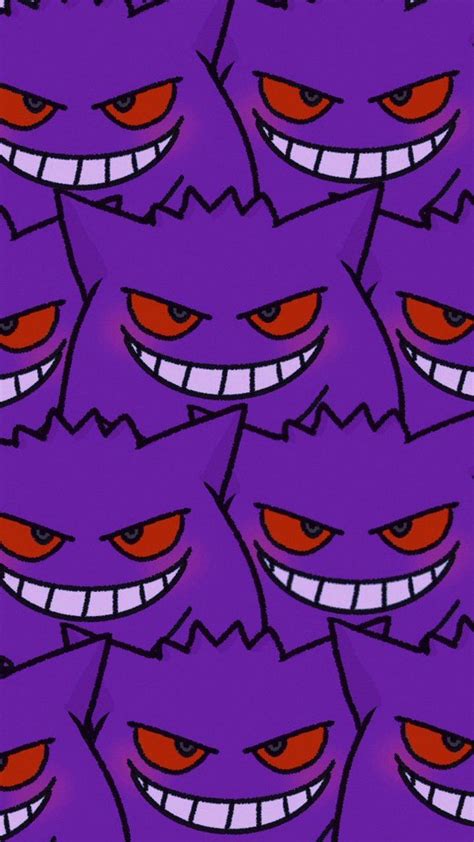 an image of many purple monsters with red eyes