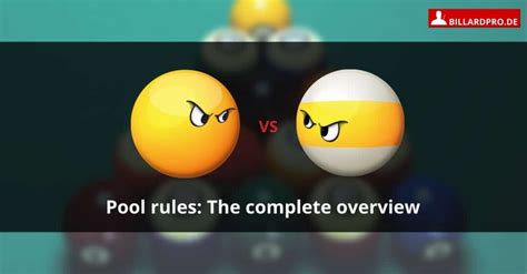 Pool rules: rules and information about all popular pocket billiards ...