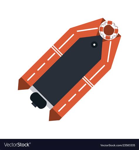 Sea boat topview Royalty Free Vector Image - VectorStock