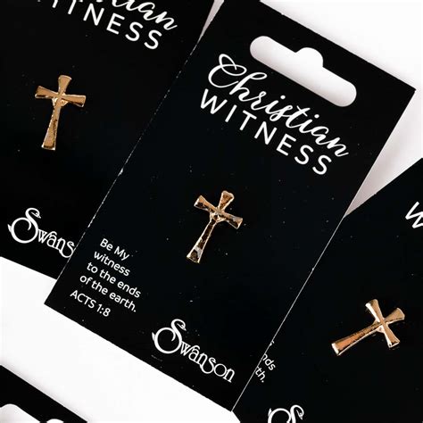 Lapel Pin Flared Cross Gold Pk6 | SWANSON CHRISTIAN PRODUCTS