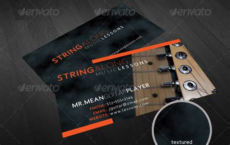 Musician Business Cards | Free PSD | Ai | InDesign | Word(Doc) Formats