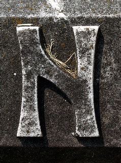 Headstone Capital Letter "N" (Elkridge, MD) | takomabibelot | Flickr