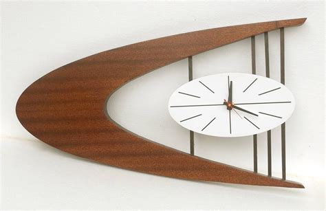MID-CENTURY Danish Modern Boomerang Wall Clock Belart style by TNTDesignsStudio on Etsy https ...