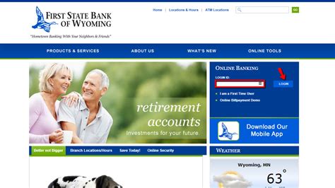 First State Bank of Wyoming Online Banking Login - CC Bank