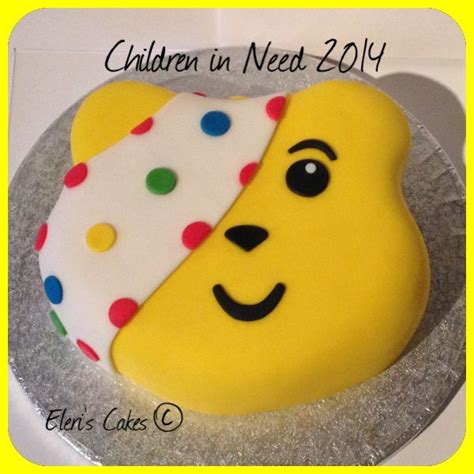 Pudsey Bear cake :) | Children in need cakes, School cake, Novelty cakes