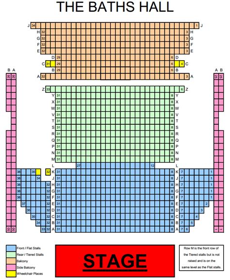 The Bath Hall, Scunthorpe | Seating Plan, view the seating chart for The Bath Hall