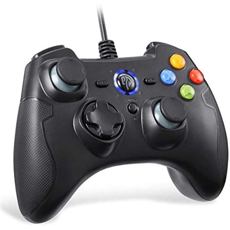 Wired Gaming Controller, PC Game Joystick With Dual-Vibration Turbo And ...