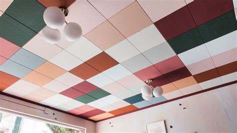 How to Mask Ugly Drop-Ceiling Tiles Using Just Paint | Architectural Digest