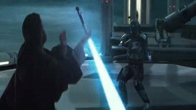 Star Wars II - Obi Wan vs Jango Fett [HD 1080p Blu-Ray] on Make a GIF