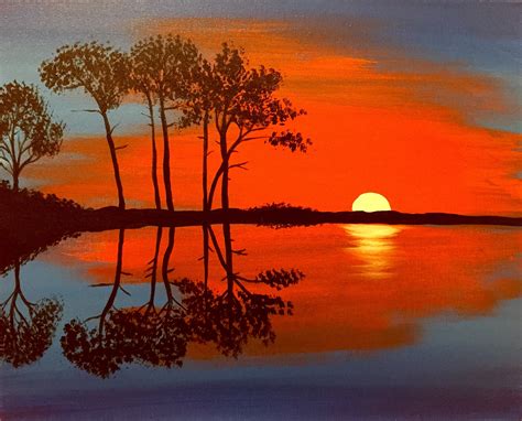 How To Paint Sun Reflection On Water – View Painting