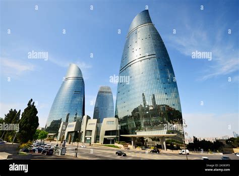 The Flame Towers. Baku, Azerbaijan Stock Photo - Alamy