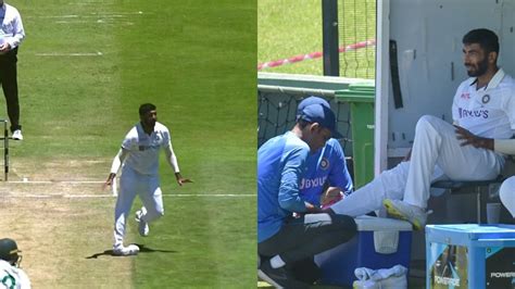 SA v IND 2021-22: WATCH- Jasprit Bumrah twists his ankle on follow ...