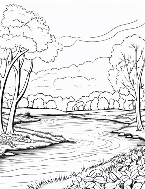 Clipart Drawing River