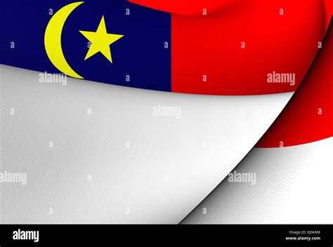 Flag of Malacca, Malaysia. Close Up Stock Photo - Alamy